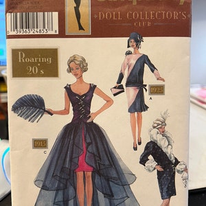 Padrão de Simplicidade 9664 - Roupa de Boneca Para 11 Bonecas da Moda 1/2 - Sem Cortes
