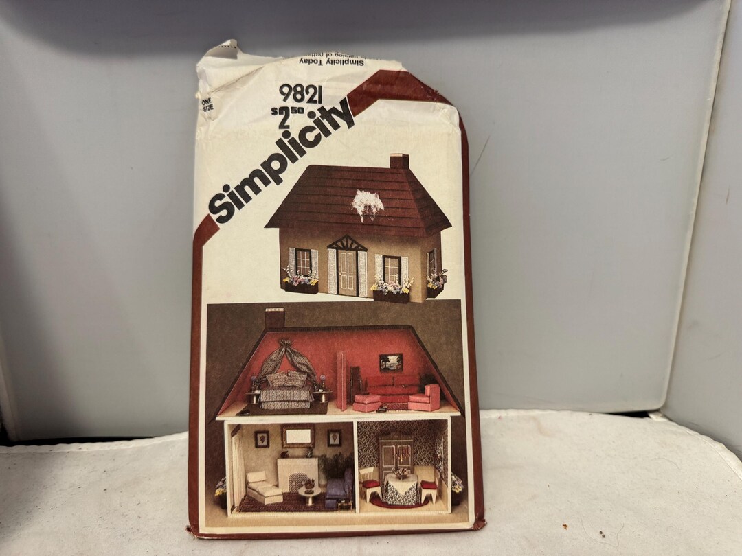 Pattern 9821 Simplicity Pattern 9821 One Size - Dollhouse and Furnishings - Etsy