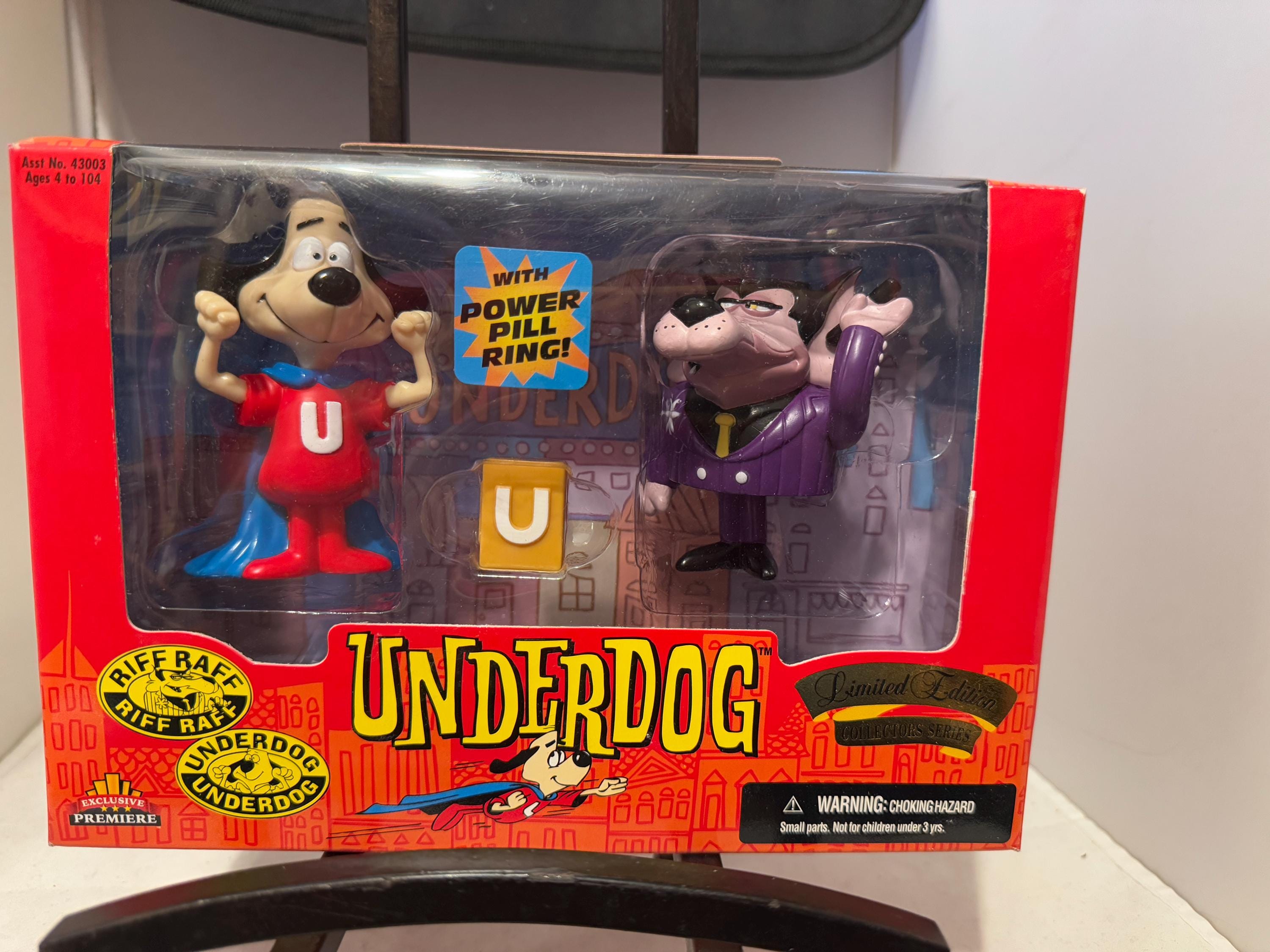 超希少 ! ウルトラわんちゃん UNDERDOG & RIFF RAFF Underdog Action Figurines - Limited Edition / Collectors Series