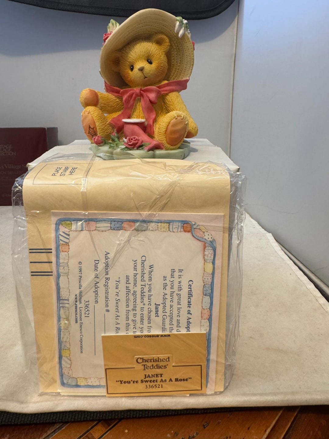 Cherished Teddies 336521 - Janet - You're Sweet as A Rose - Etsy