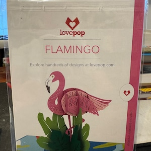 Flamingo - Lovepop 3D Greeting Card Pop Up - Nuovo