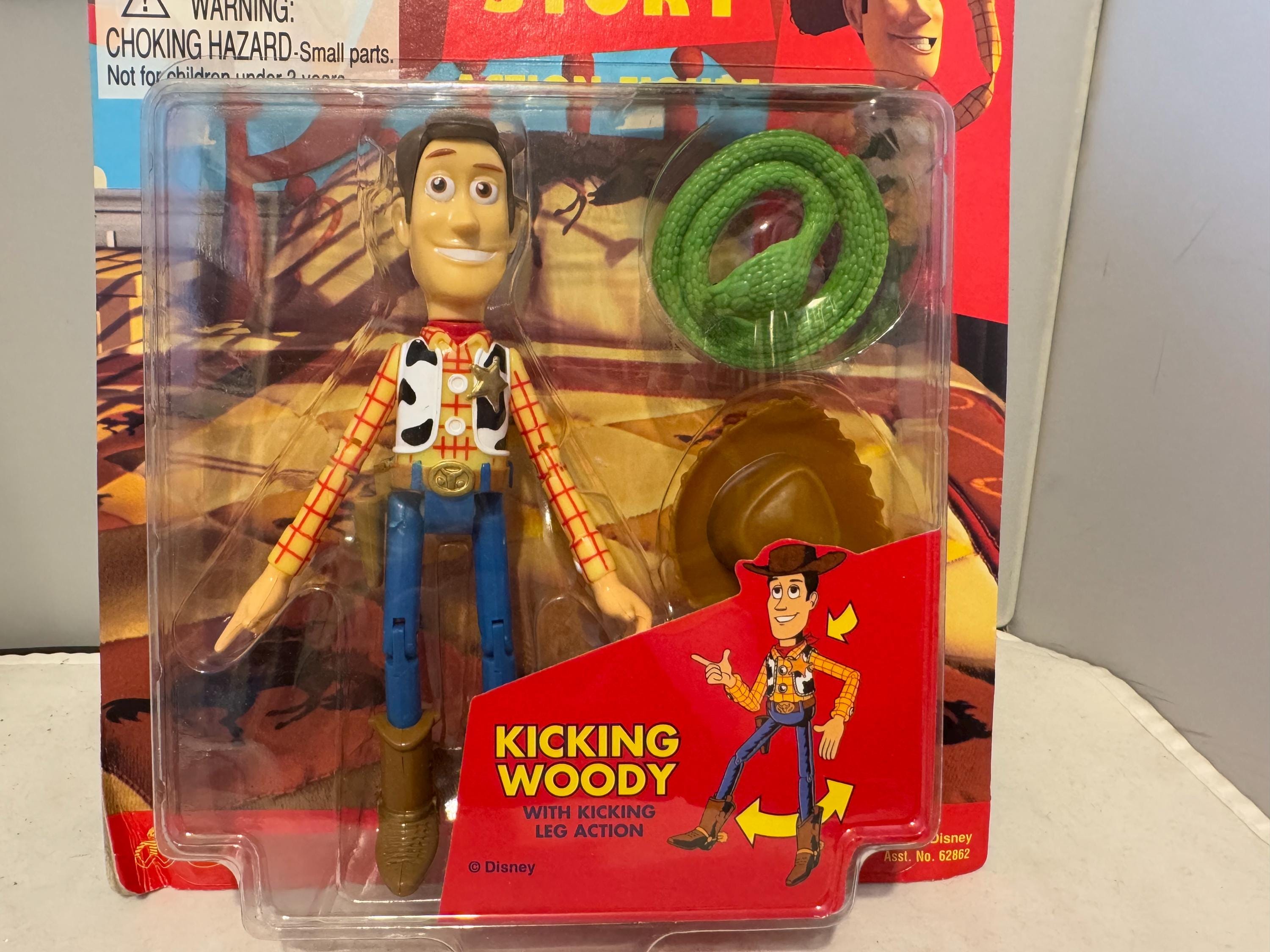 Disney's Toy Story Action Figure - Kicking Woody - Etsy