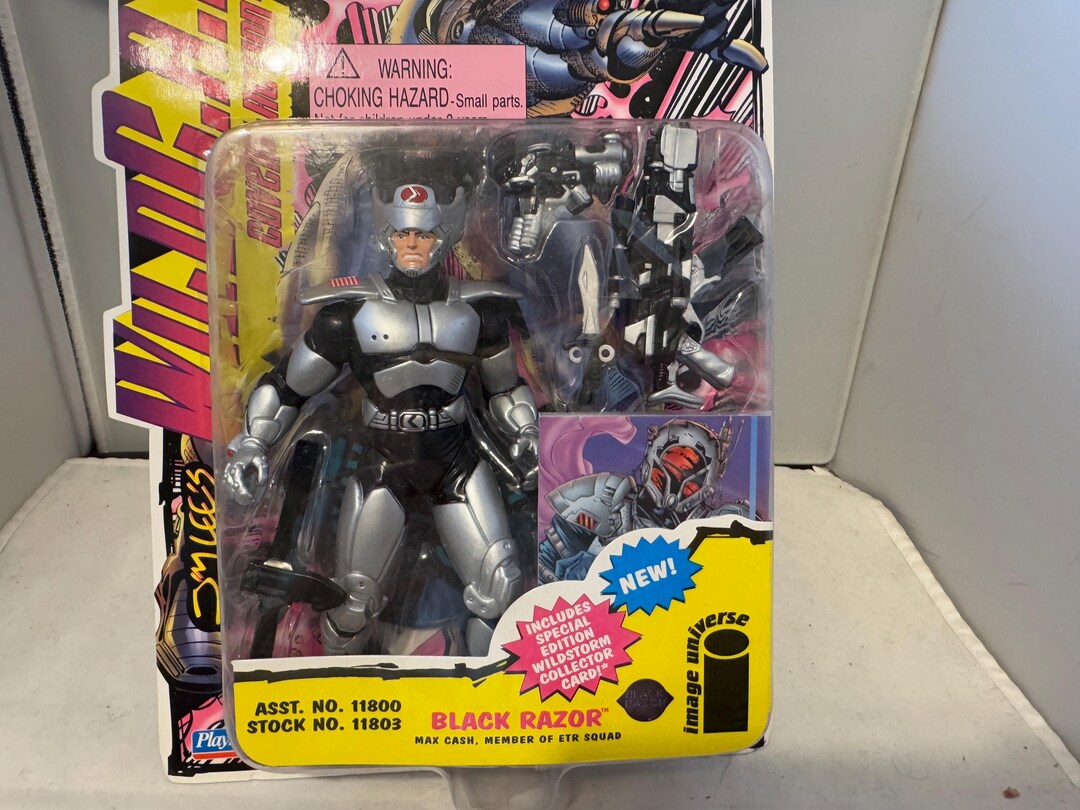 Dc Razor Action Figure Wild C.A.T.S - Black Razor / Action Figure - Etsy