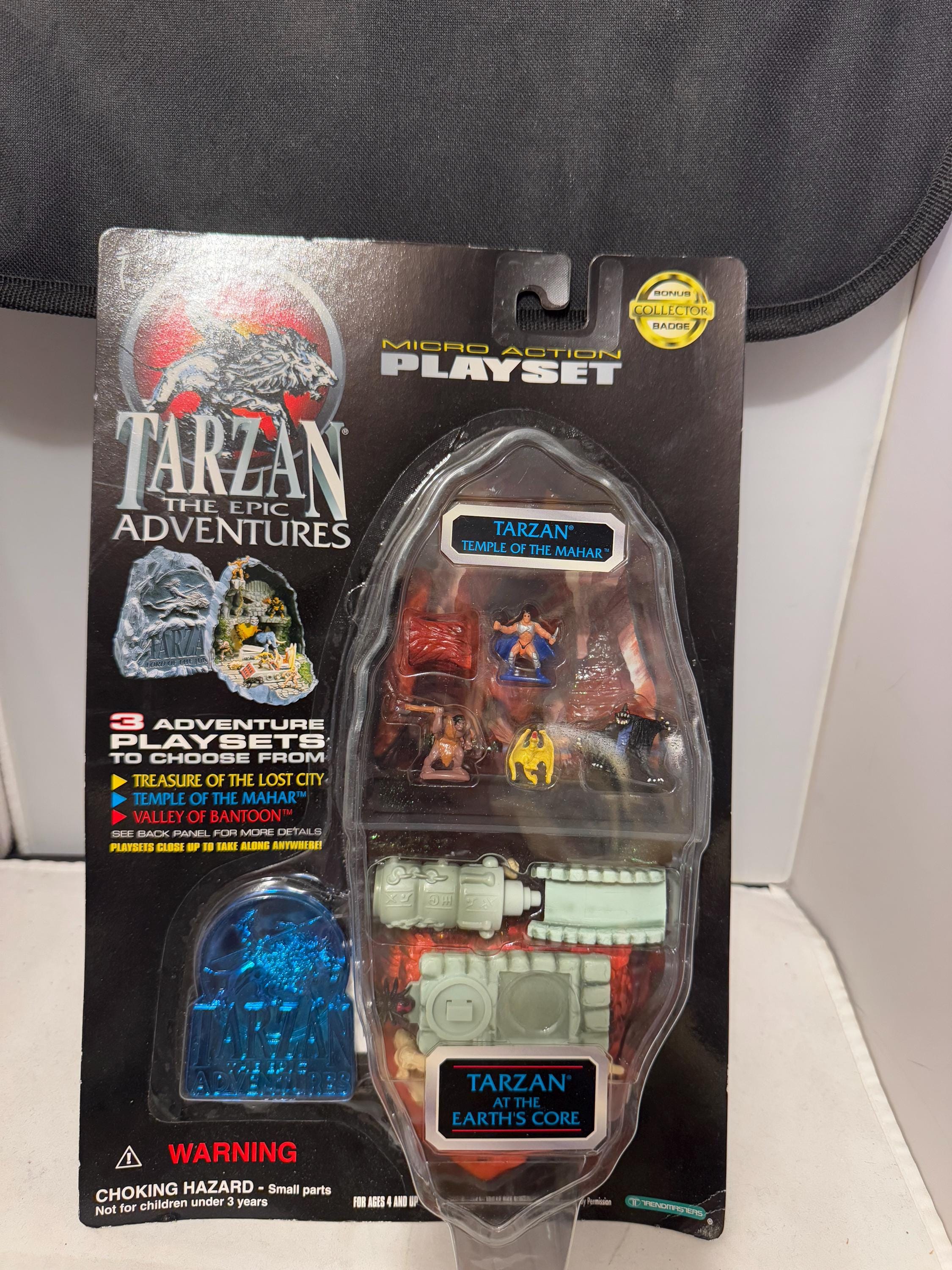 イェソン　SUPER JUNIOR ランダムトイ ガチャ　3点セット Tarzan: the Epic Adventures Micro Action Playset - Tarzan Temple