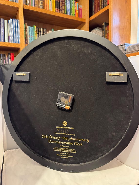 Elvis Presley Btadford Exchange 75th Anniversary Clock Limited