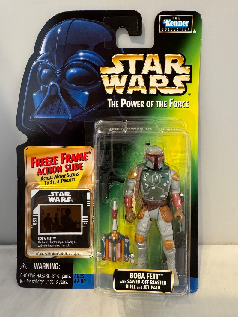 Figurine Star Wars The Original Power Of The Force, Boba Fett Signé, Boîte D'origine