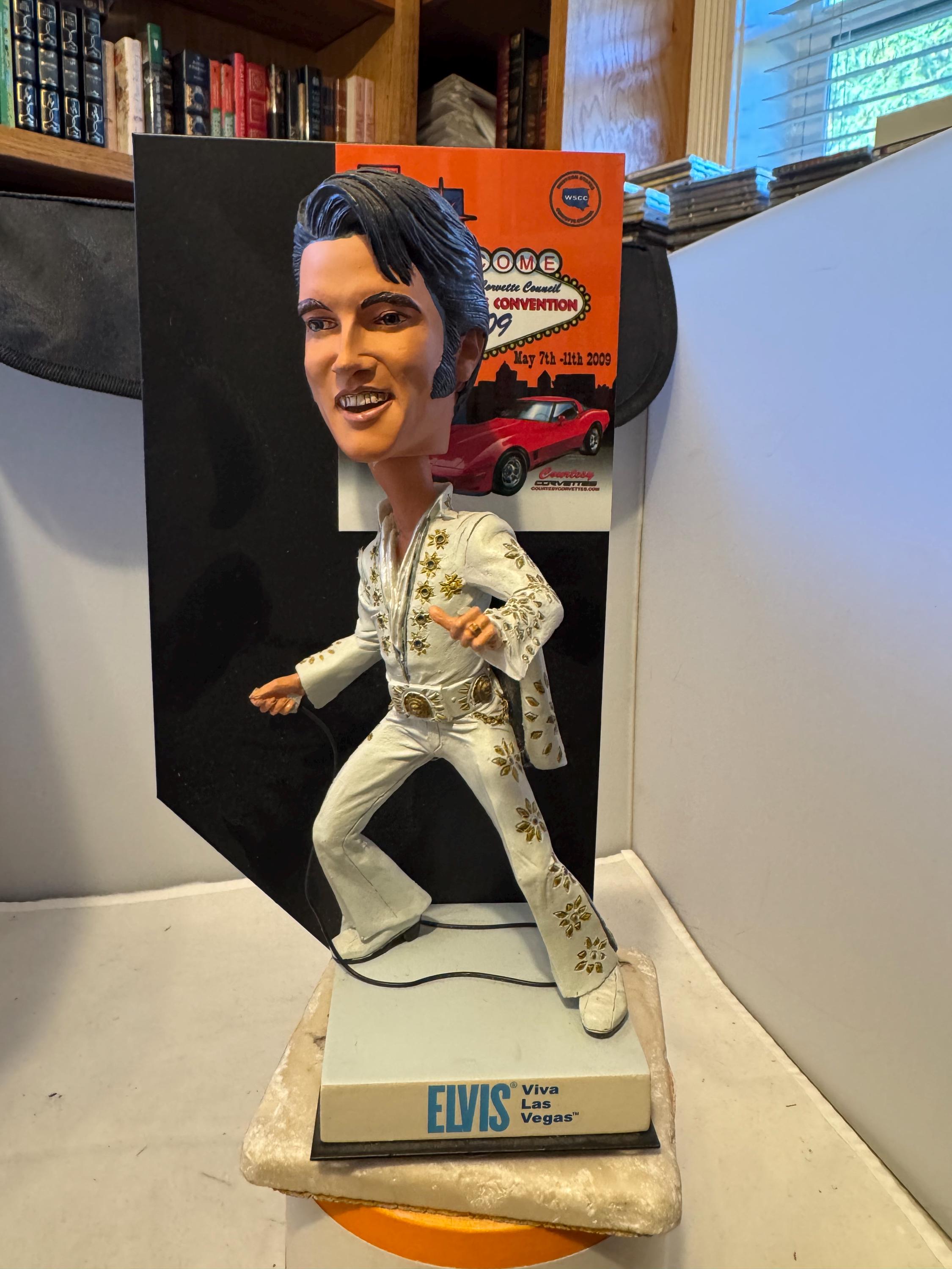 Elvis Presley Bobblehead Figure - Viva Las Vegas 2009 - Etsy