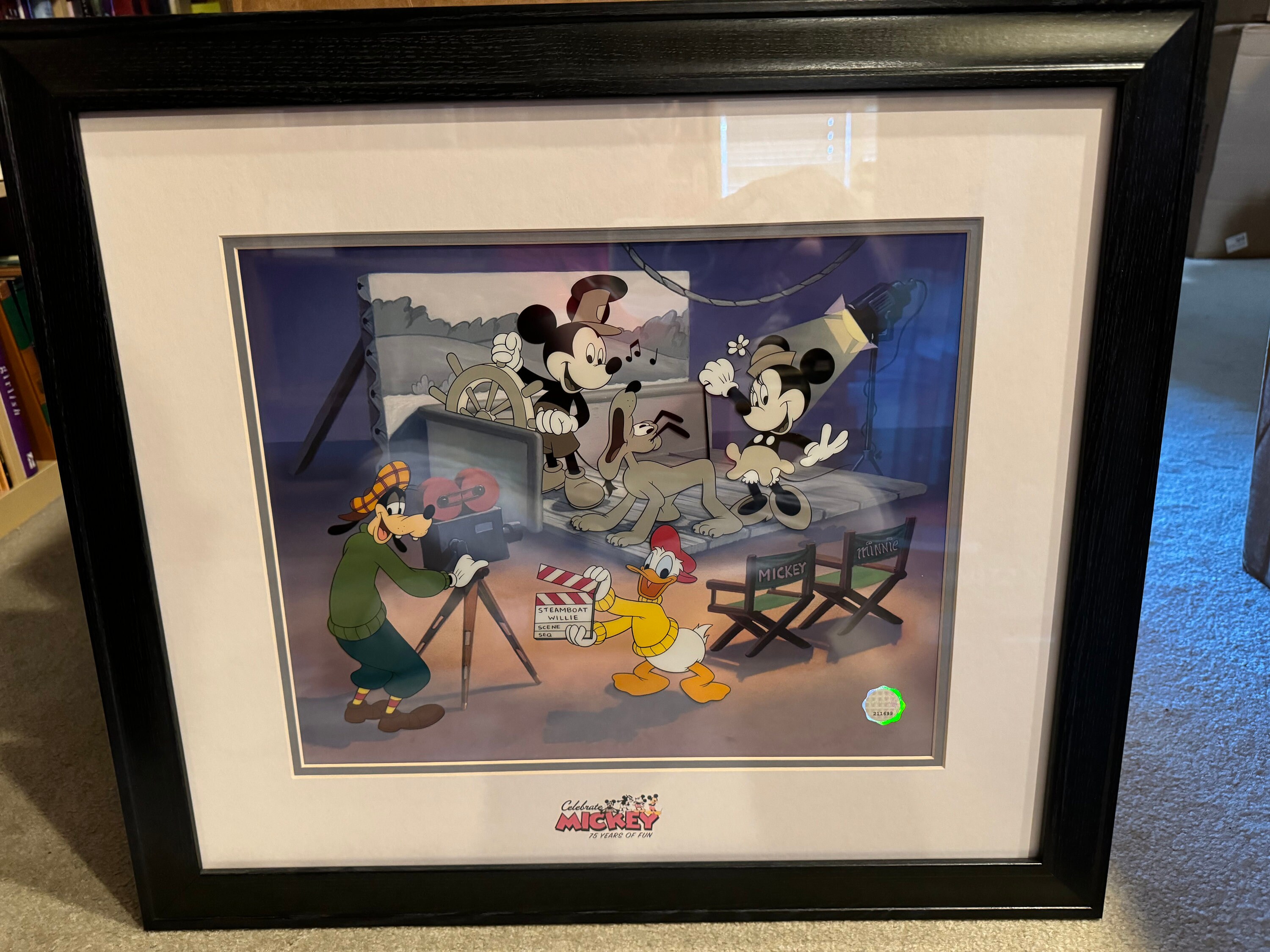 Disney ディズニー セル画 Fab 5 Steamboat Willie Walt Disney Studio's Animation Art Sericel 
