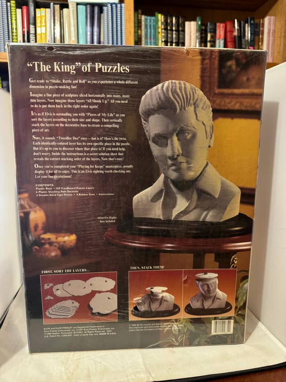 Elvis Presley 3D Sculpture Puzzles - Challenging Layer Puzzle