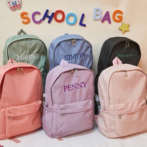 Sac à dos brodé pour tout-petit avec nom,nom personnalisé,rentrée scolaire,sac à dos personnalisé pour enfant,sac à dos personnalisé pour enfant,sac bébé personnalisé