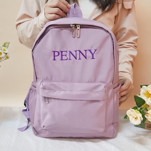 Sac à dos personnalisé pour enfant, cartable, sac à dos pour tout-petit avec nom, sac à dos à broder pour enfants, retour à l'école, cadeaux pour fille garçons