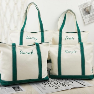 Sac fourre-tout personnalisé, sac fourre-tout en toile, fourre-tout texte personnalisé, cadeau pour elle, cadeau EVJF - cartable, sac fourre-tout personnalisé, sacs fourre-tout pour demoiselles d'honneur