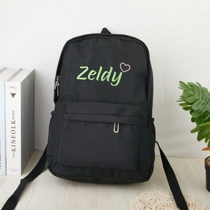 Personalized Embroidered Toddler Backpack, Custom Kids Backpack, Toddler School Bag, Custom Monogrammed School Bookbag and Travel Backpack