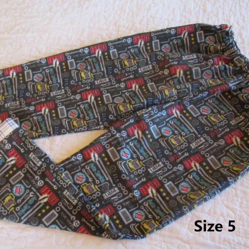 Cars Flamingo Star Hedgehog Size 5 Assorted PJ Flannel Lounge Pant--Multiple Fabric--Medallion -- Elastic Waist and Coordinating Cuff