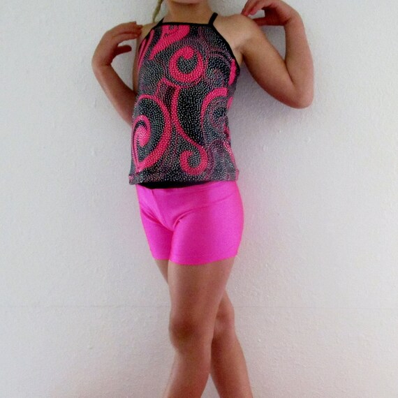 bright pink tankini