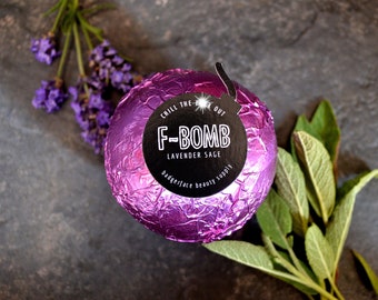 Chill the F*ck Out Bath Bomb. Lavender Bath Bombs. F Word Funny Bath Bomb. Relaxing Bath Bombs. F Bomb. 6 oz / 170 g.