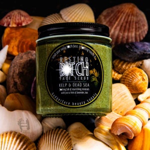 Eco Friendly Skin Care. Natural Skincare. Zero Waste Skincare. Seaweed Face Scrub.