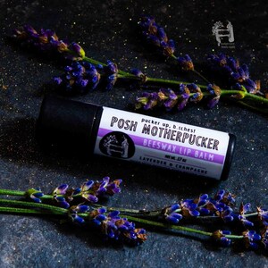 Natural Lavender Lip Balm. Lavender Lover Gift. Biodegradable Lip Balm.