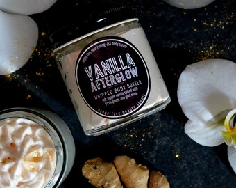 Vanilla Body Butter. Shimmer Vegan Body Butter. Vanilla Whipped Shea Body Butter Lotion. Whipped Body Butter. Zero Waste Skincare.