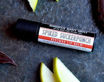 Spiked Apple Cider Lip Balm. Zero Waste Chapstick.