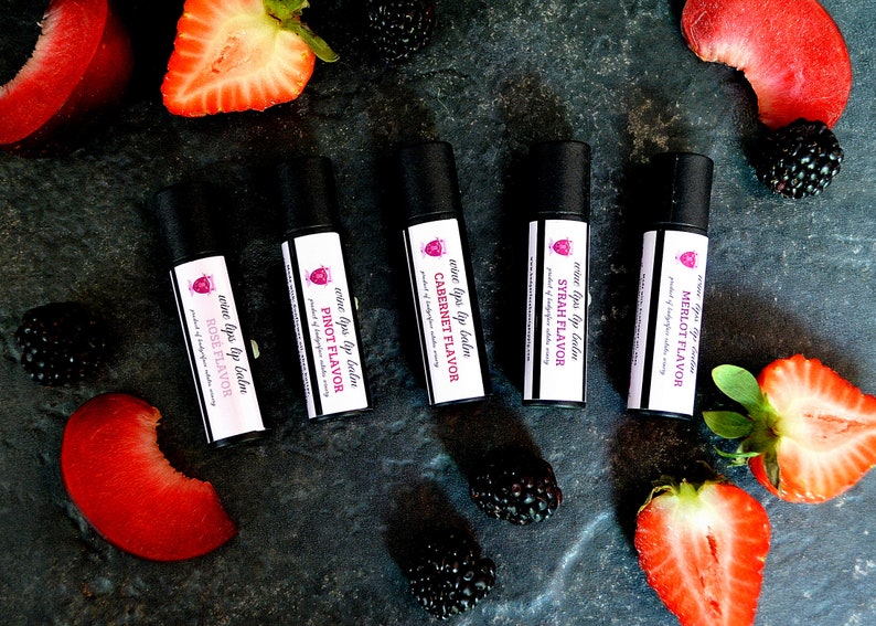 Bachelorette Wine Party Favors. Winery Bachelorette Party Favors. Wine Lip Balm. Wine Flavored Lip Balm. Tinted Lip Balm. Zero Waste Gift. image 1