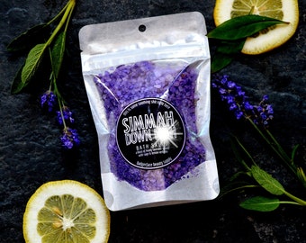 Lavender Bath Salts. Epsom Salt Bath. Bath Salts Gift. Relaxing Bath Soak. Foot Soak Salt. Sore Muscle Soak. Healing Bath. Zero Waste Gift.
