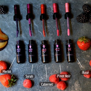 Natural Wine Lip Stain. Wine Lip Tint. Natural Makeup. Bachelorette Party Favors. Natural Lip Color.