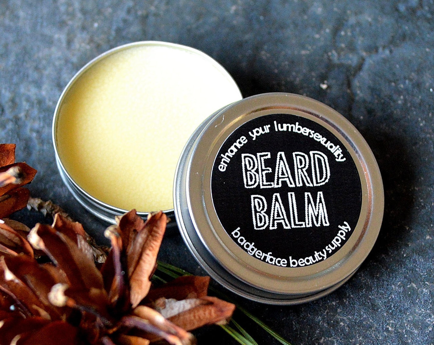 Rosemary Beard Balm for Beard Growth. .5 oz / 15 mL. Unique Etsy