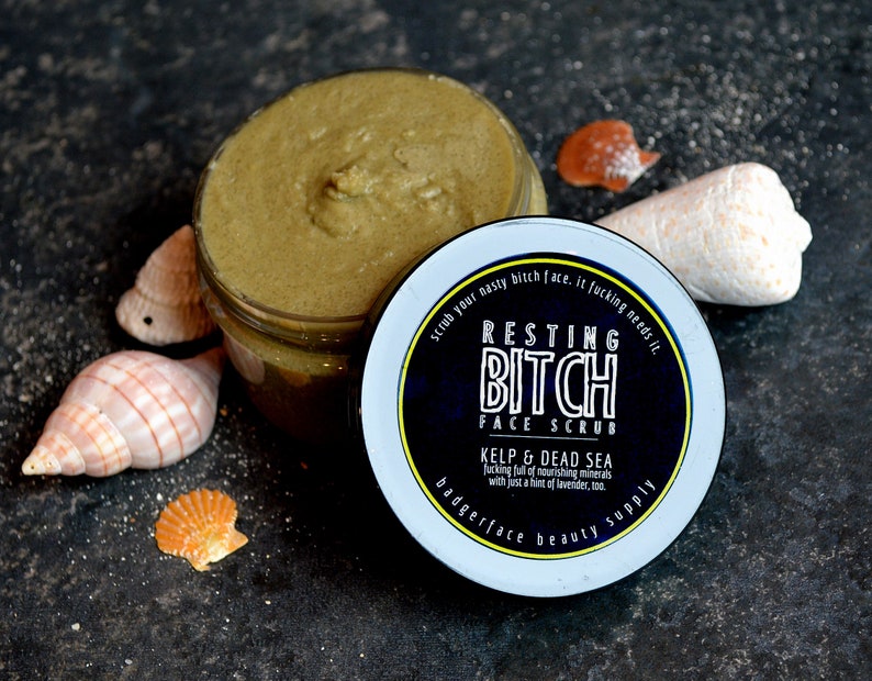 Dead Sea Salt Scrub. Seaweed Face Scrub. 4 Oz / 118 Ml. Etsy