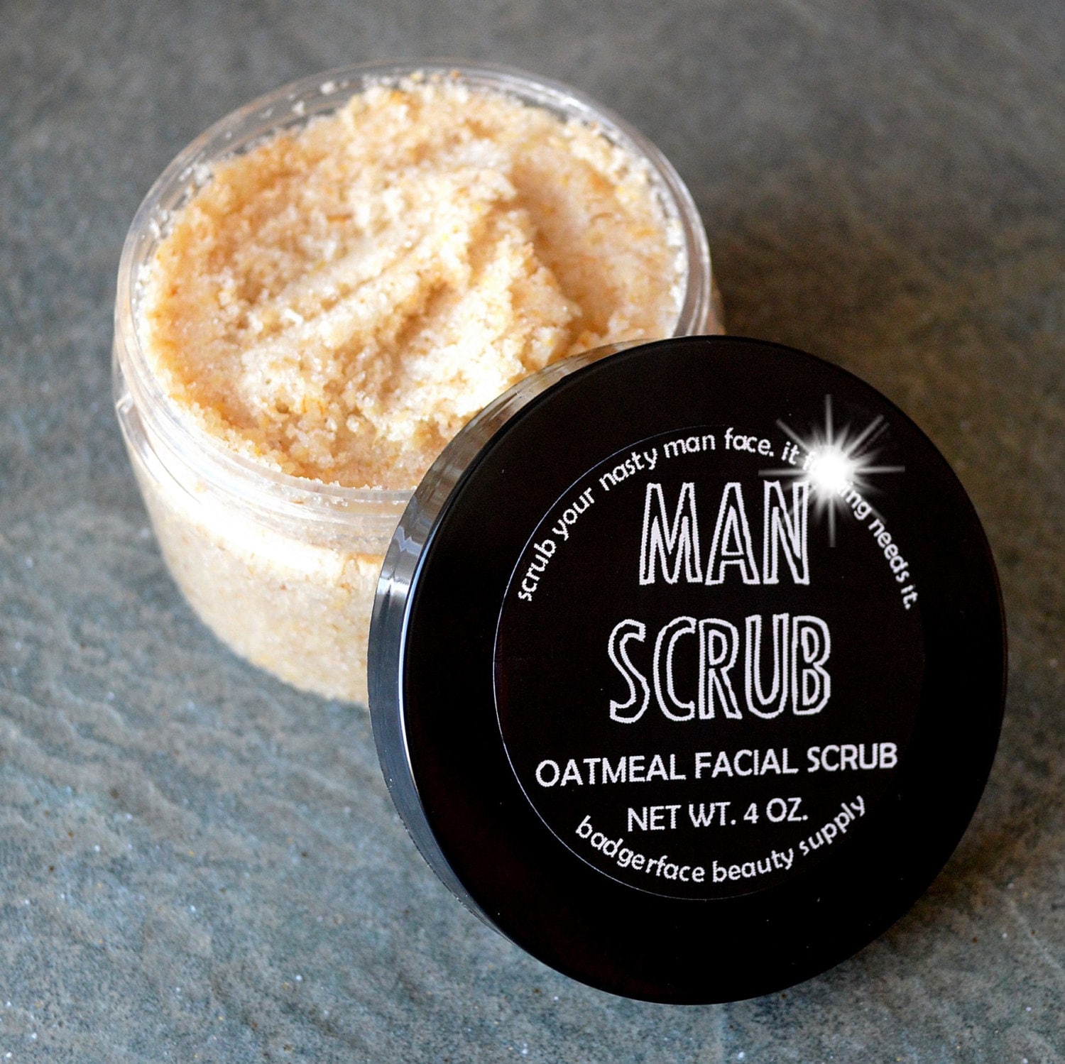 Face Scrub for Men. Scrub for Men. 4 oz / 118 mL. Peppermint Etsy
