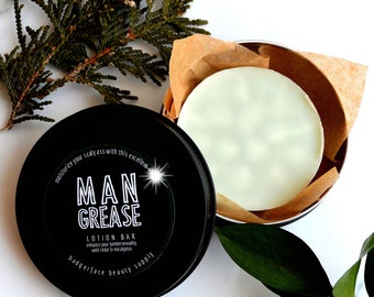 Men's Skincare. Natural Skincare Gift for Men. Father's Day Gift. Men's Lotion Stick. Moisturizer for Men.