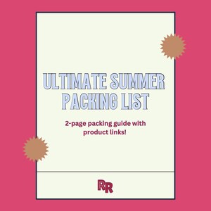ULTIMATIVE Sommer Packliste