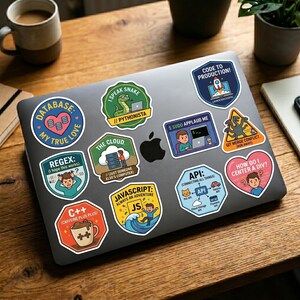 Developer Stickers, Programmer Humor, Software Engineer Decals, Coder Tech Gift (Digital Download)
