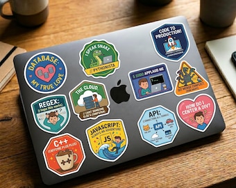 Developer Stickers, Programmer Humor, Software Engineer Decals, Coder Tech Gift (digital art prints)