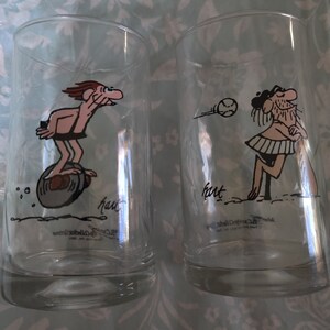 Arby&#39;s B.C. Ice Age Collector Series Glass set of 2