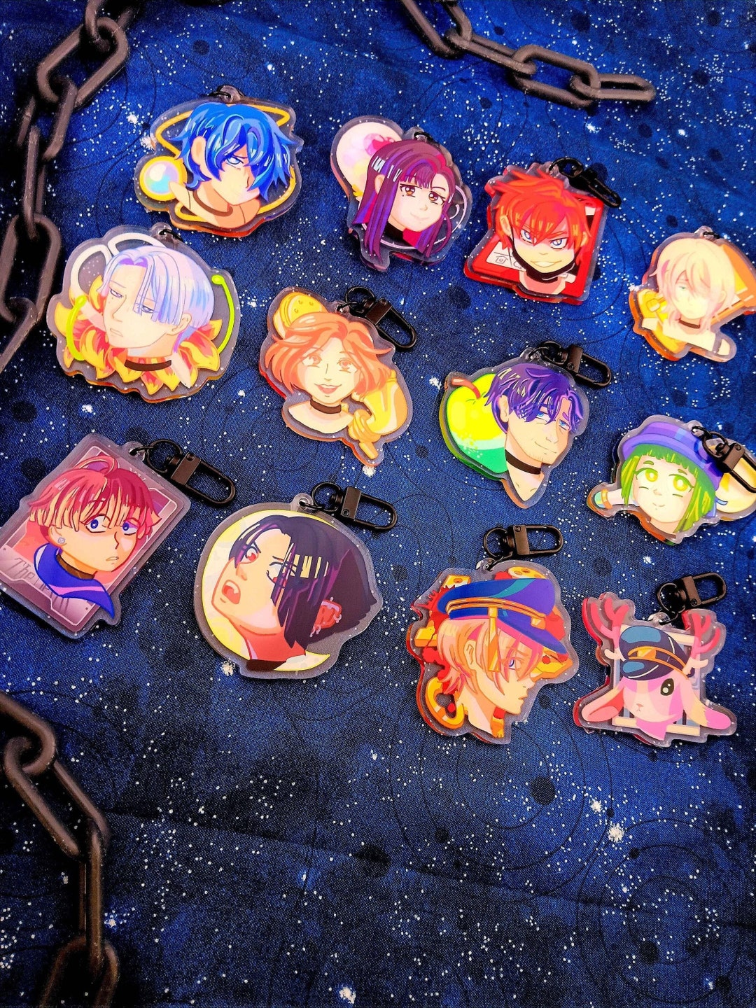 Milgram Acrylic Charms, Anime Character Keychains - Etsy