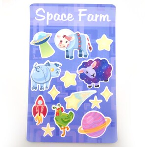 Space Farm Sticker Sheet