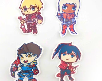 Xenoblade Character Stickers - Waterproof Vinyl Decals