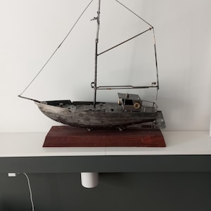 ボート、釣り、スクラップアート、金属アート、リサイクルと廃棄物、コレクション、限定品、ギフト、動物アート。
