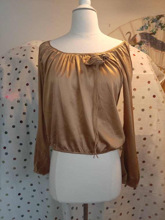 Vintage Bohemian/Romantic Copper Satin SANDRA ANGE