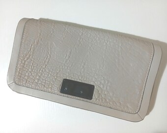 Vintage Textured Taupe BCBGMaxazaria Clutch Purse