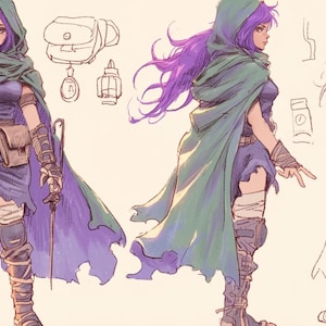 OC Adoptable 154: Fantasy Themed  (4 images)
