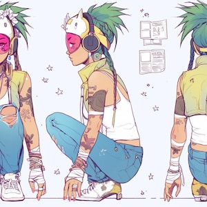 OC Adoptable 433: Punk Themed