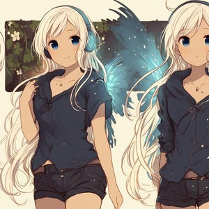 OC Adoptable 303: Kawaii Themed  (4 images)