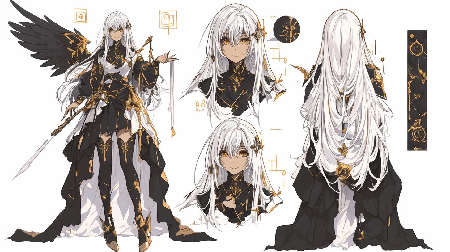 OC Adoptable 369: Fantasy Themed  (4 images)