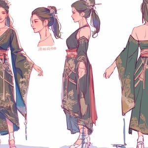 OC Adoptable 126: Asia Themed  (4 images)