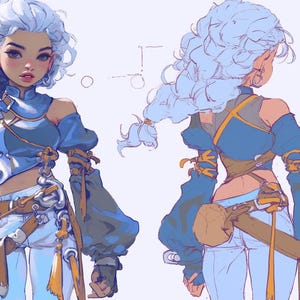 OC Adoptable 176: Fantasy Themed  (4 images)