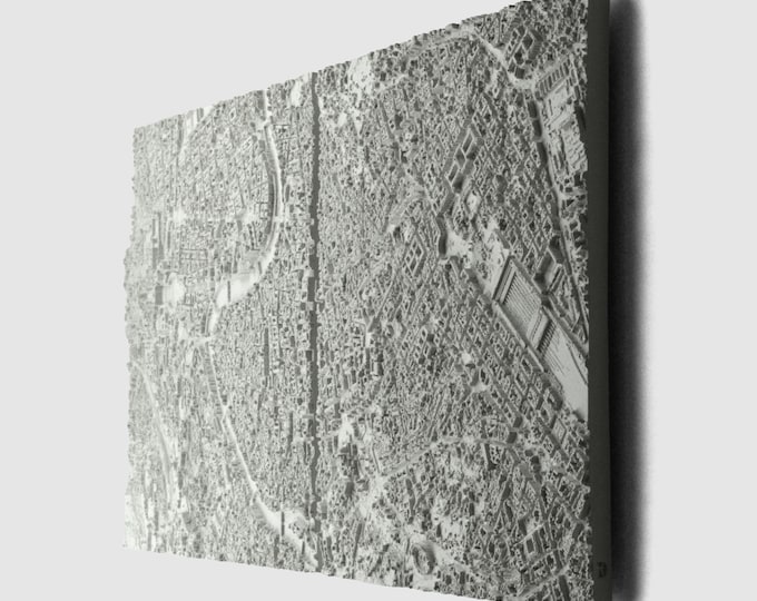 Rome | Concrete City Map Wall Panel
