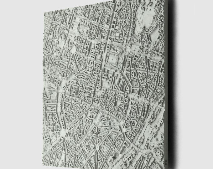 Munich | Concrete City Map Wall Panel