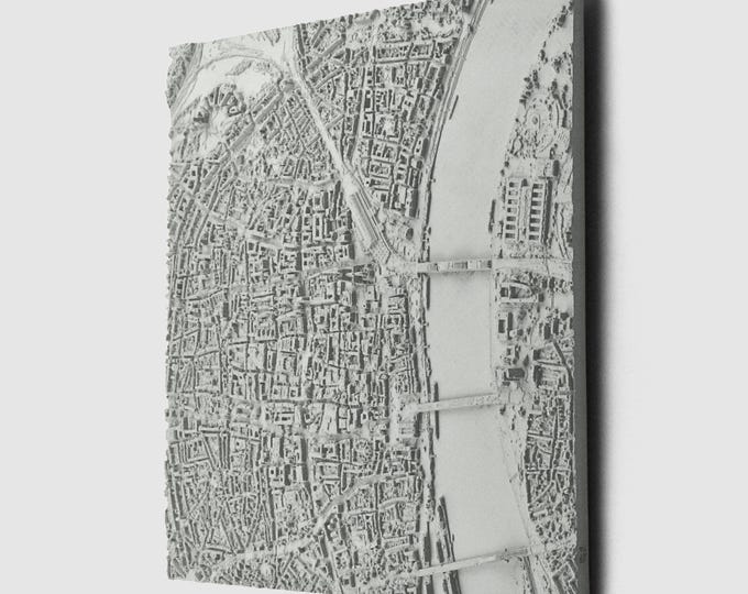Cologne | Concrete City Map Wall Panel